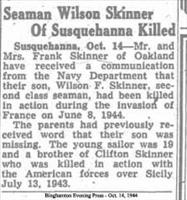 Skinner,Wilson (Death Notice)